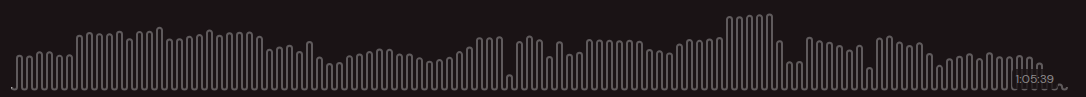 Mixcloud uses a beautiful coiled waveform style.